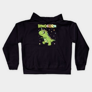 Cute Dinocorn Dinosaur & Unicorn Unisaur Kids Hoodie